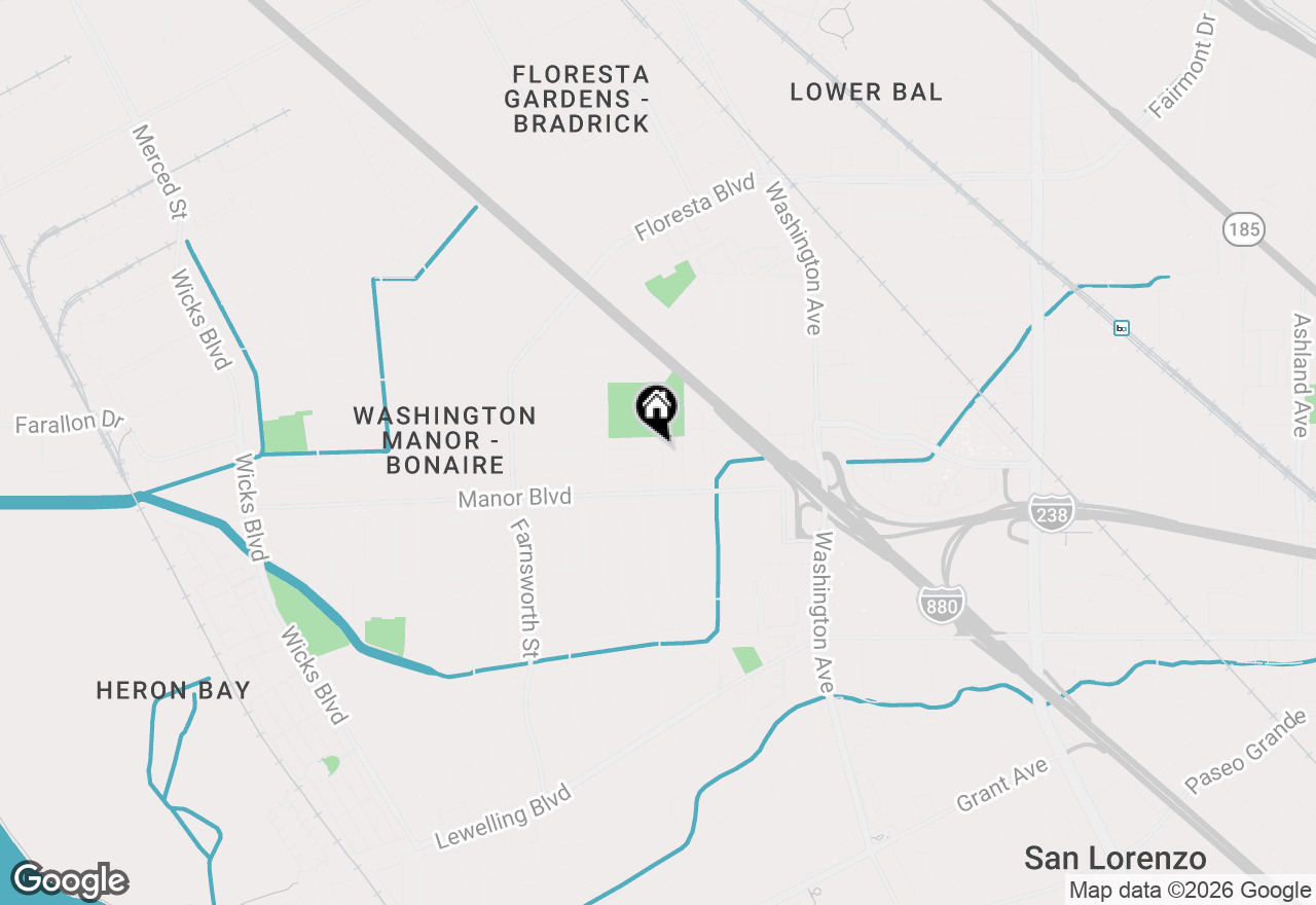 Map of 14967 Norton St, San Leandro, CA 94579
