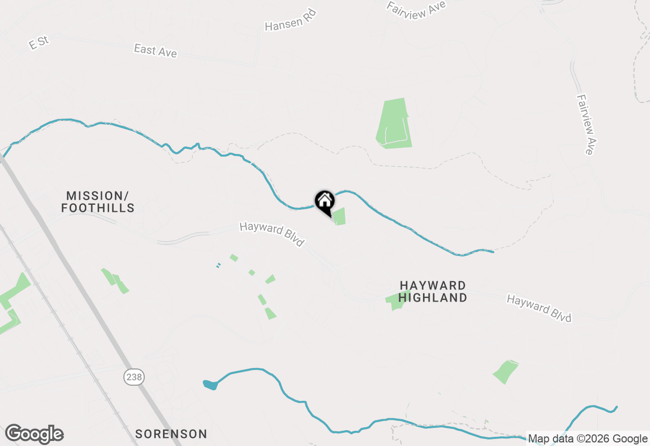 Map of 2390 Rainbow Court, Hayward, CA 94542