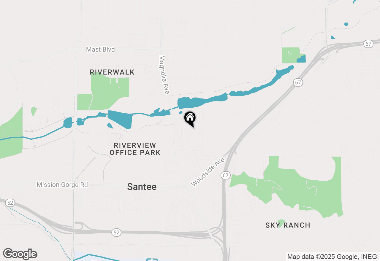 Map of 9255 N Magnolia Ave #SPC 332, Santee, CA 92071