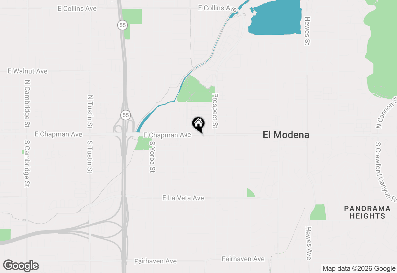 Map of 3024 E. Chapman Avenue, Orange, CA 92869