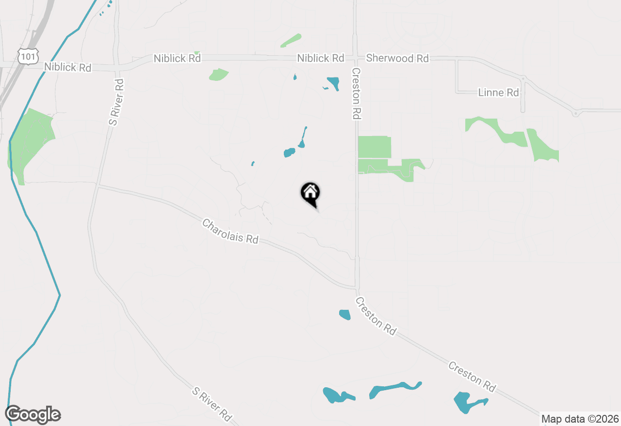 Map of 1145 Woodhaven Court, Paso Robles, CA 93446