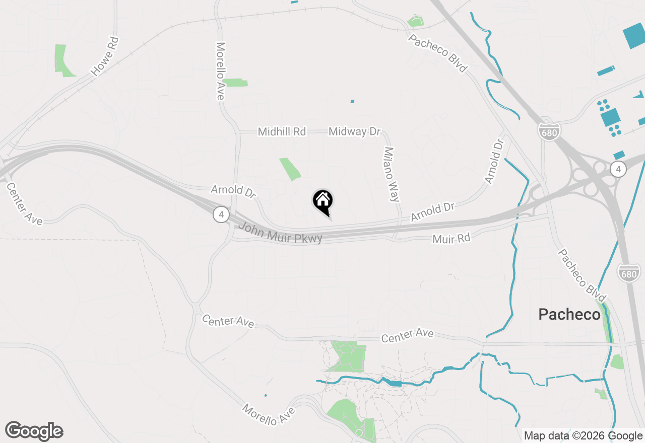 Map of 290 Pebblecreek Ct, Martinez, CA 94553