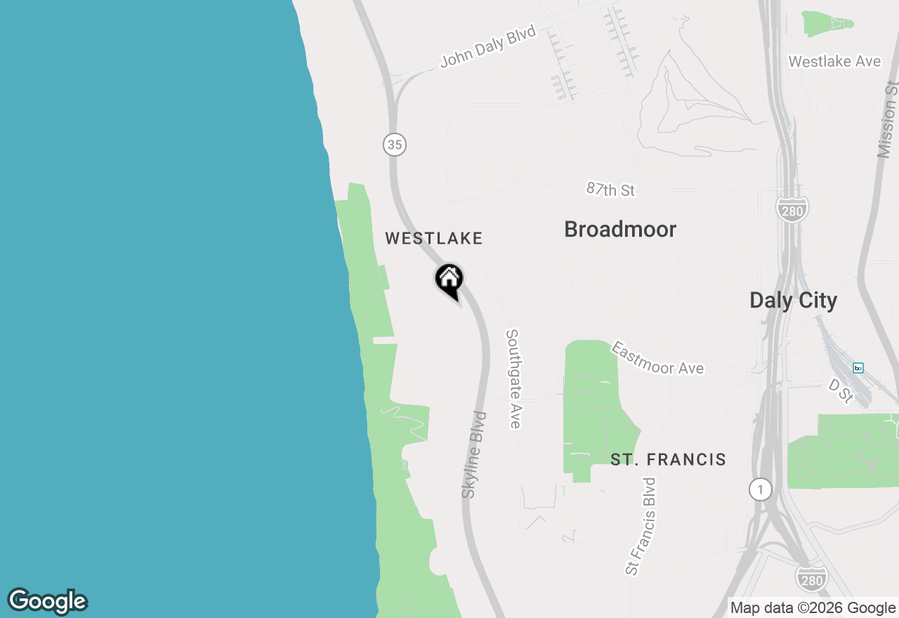 Map of 31 Avalon Drive, Daly City, CA 94015