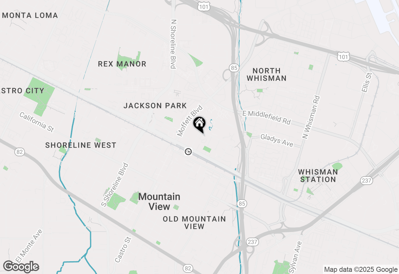 Map of 225 Horizon Avenue, Mountain View, CA 94043