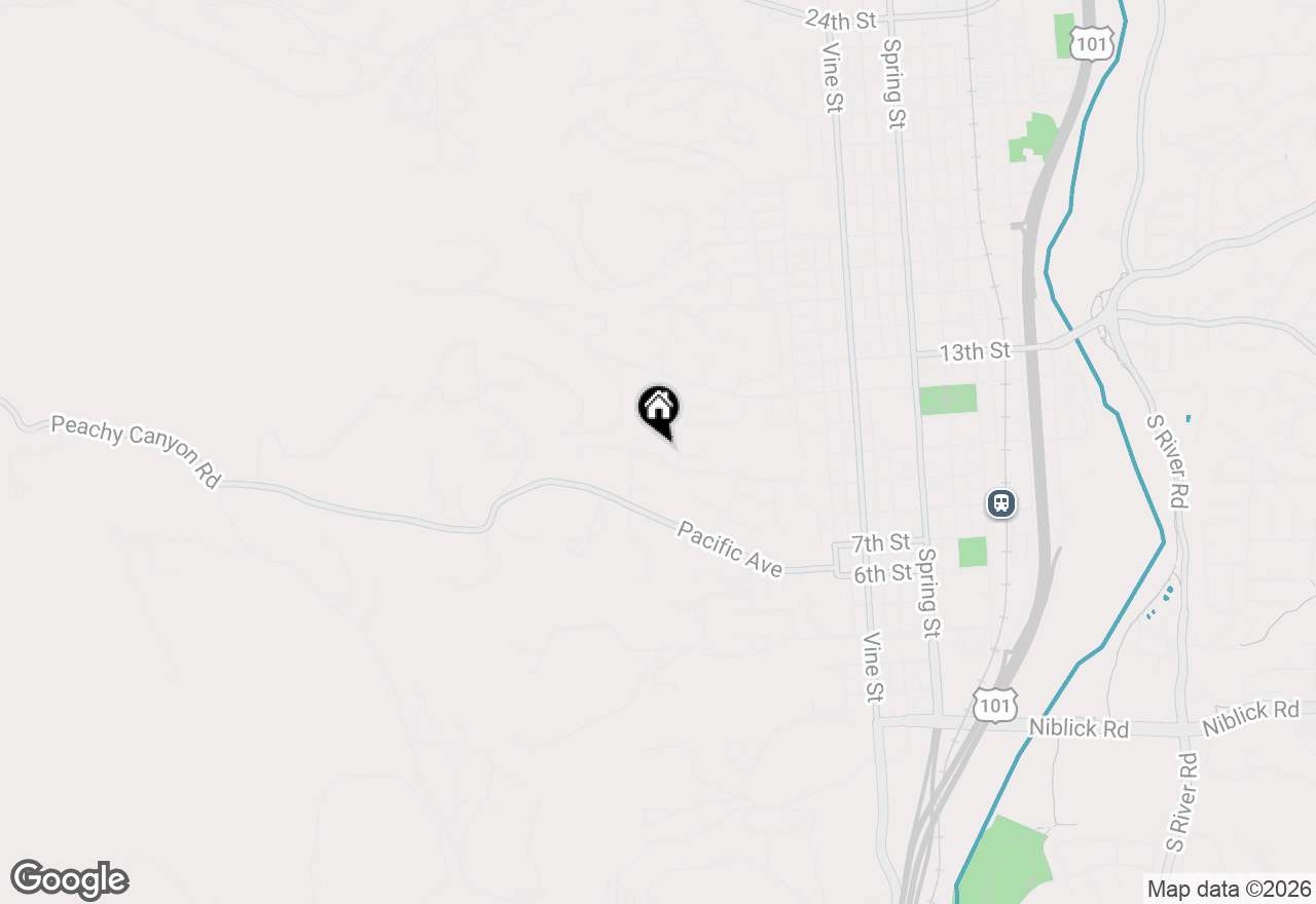 Map of 1026 Merry Hill Road, Paso Robles, CA 93446