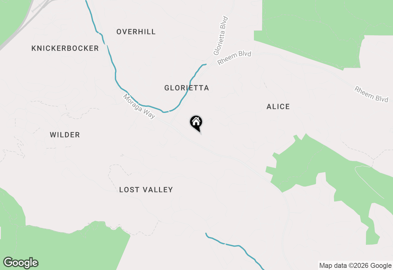 Map of 266 Orchard Rd, Orinda, CA 94563