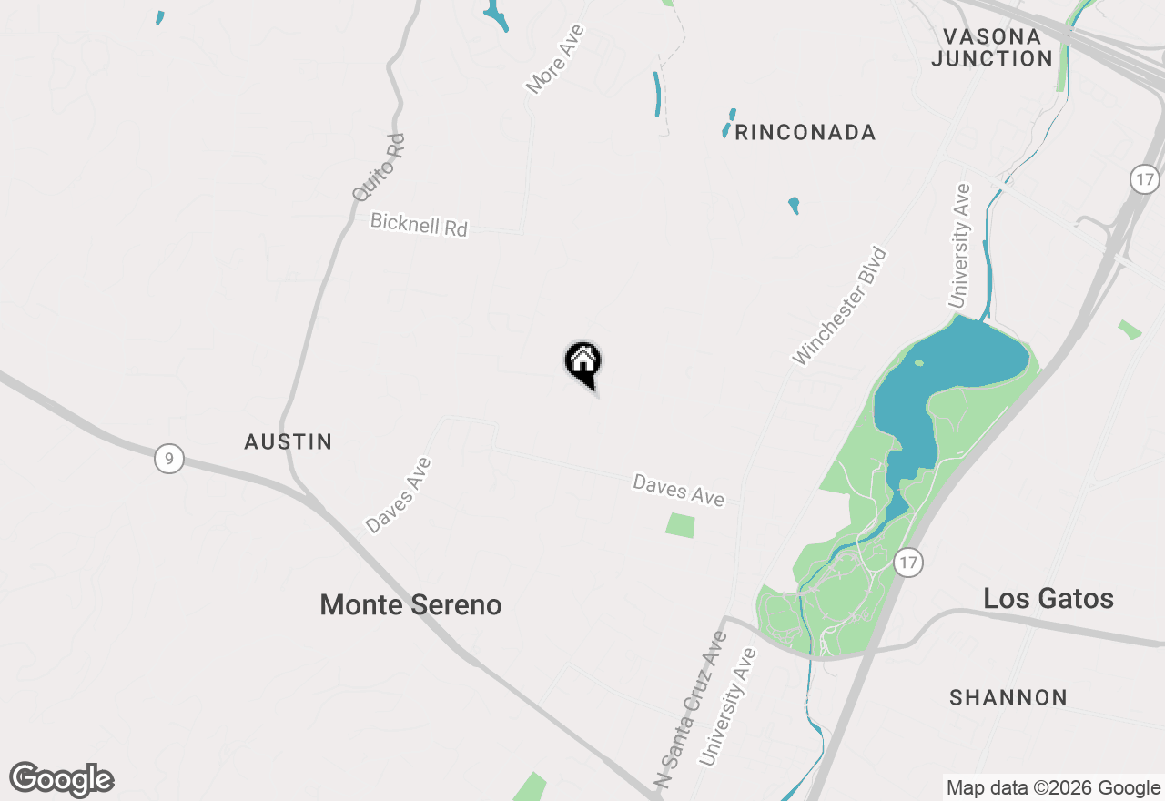 Map of 15477 One Oak Lane, Monte Sereno, CA 95030