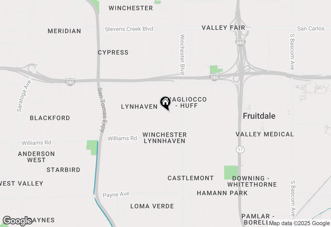 Map of 843 Opal Drive, San Jose, CA 95117