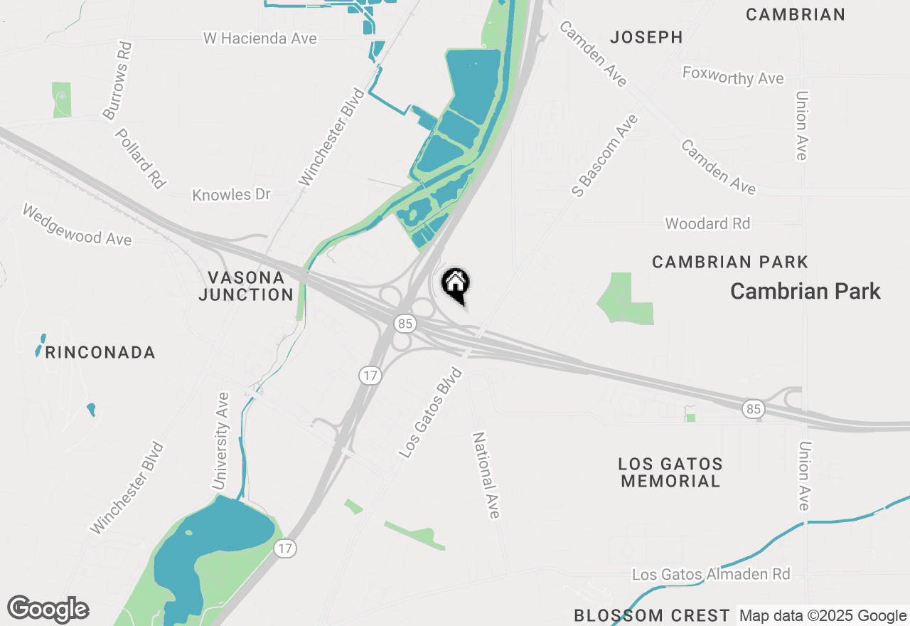 Map of 16166 E Mozart Avenue, Los Gatos, CA 95032