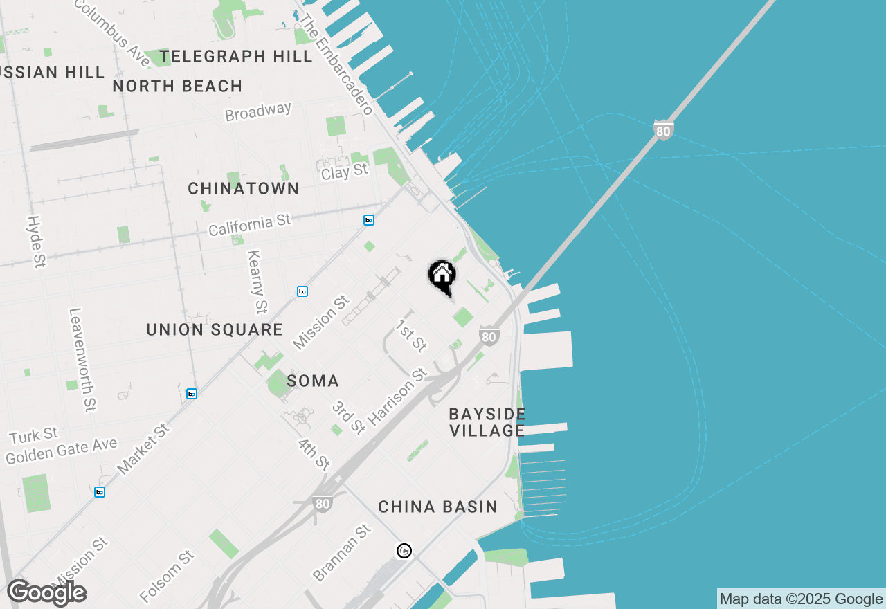 Map of 201 Folsom Street #21B, San Francisco, CA 94105