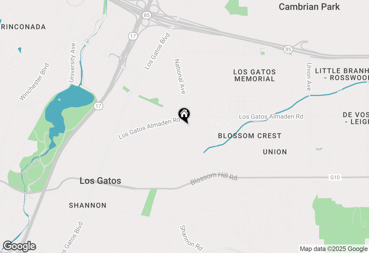 Map of 15571 Linda Avenue, Los Gatos, CA 95032