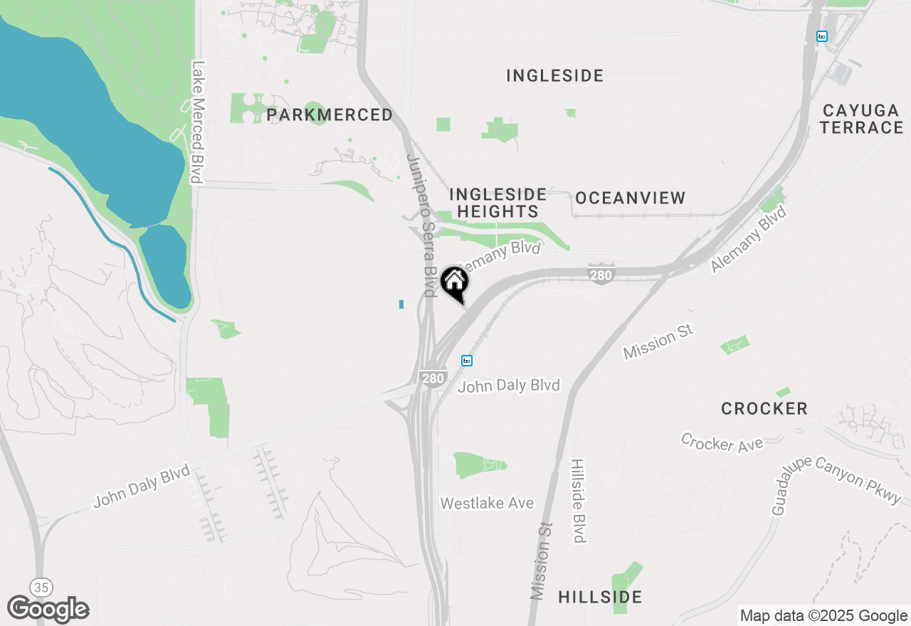 Map of 15 Belle Avenue, San Francisco, CA 94132