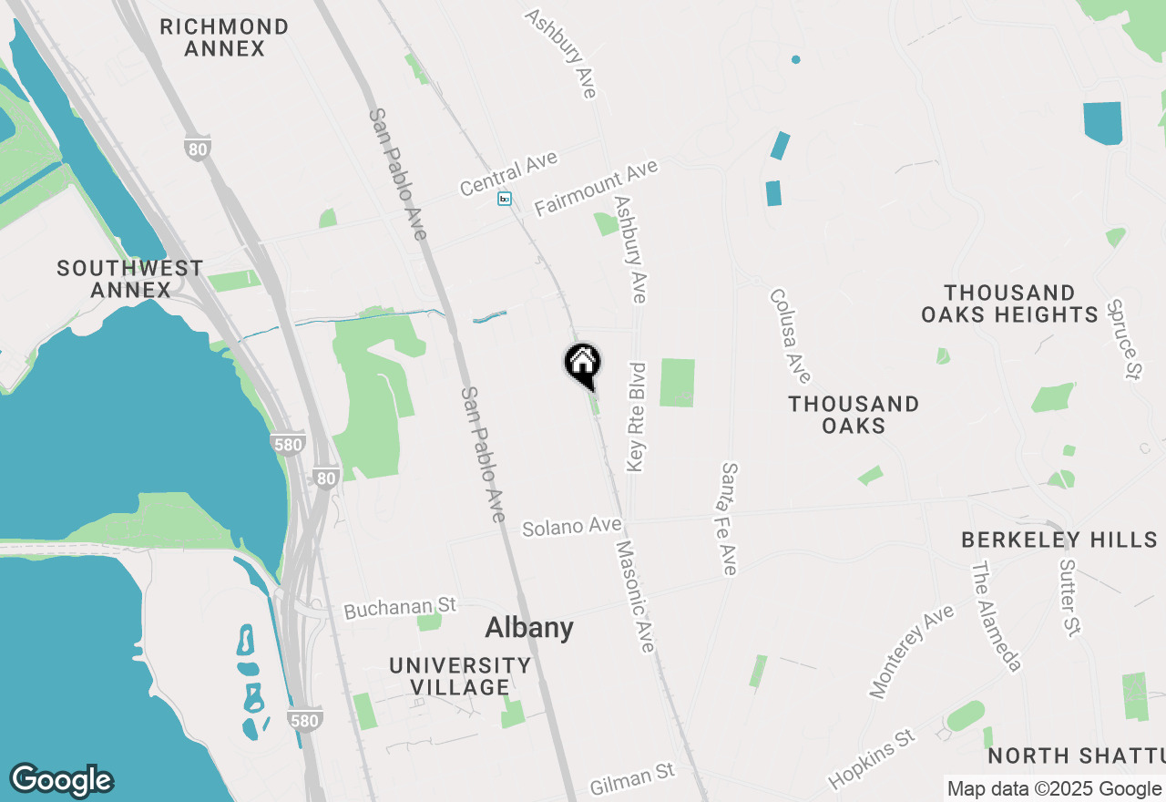 Map of 624 Masonic Ave, Albany, CA 94706