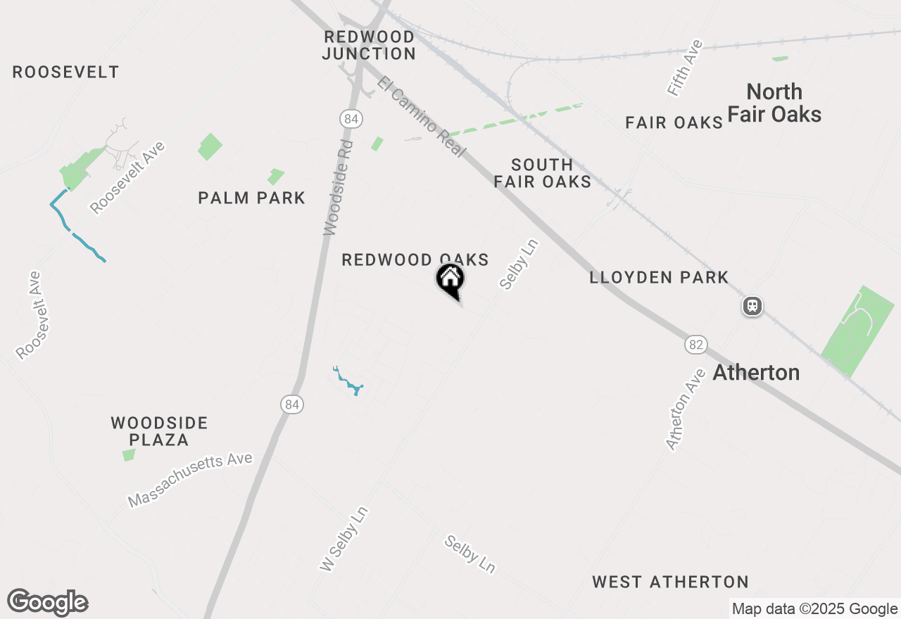 Map of 76 Logan Lane, Atherton, CA 94027