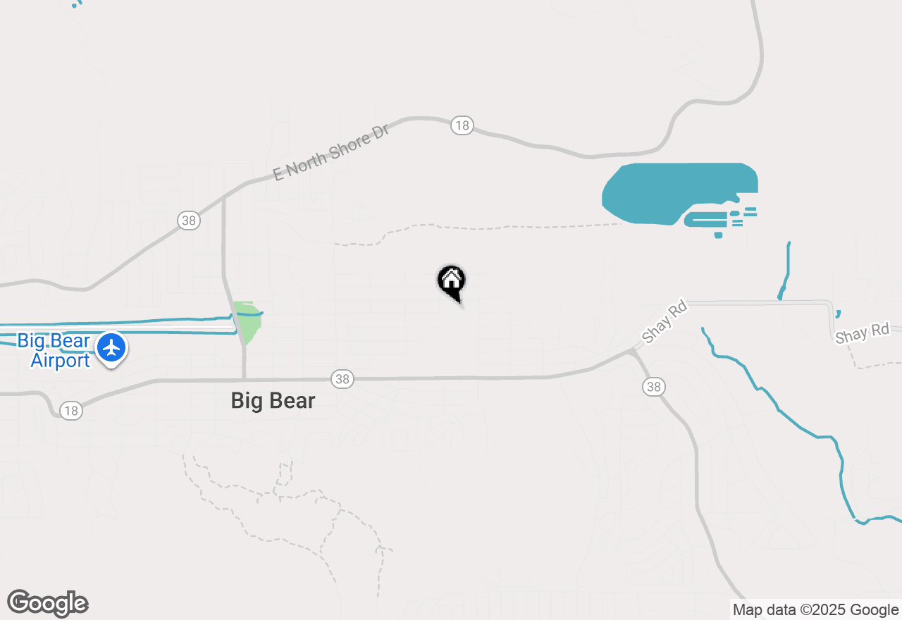 Map of 715 E Mountain View Boulevard, Big Bear City, CA 92314