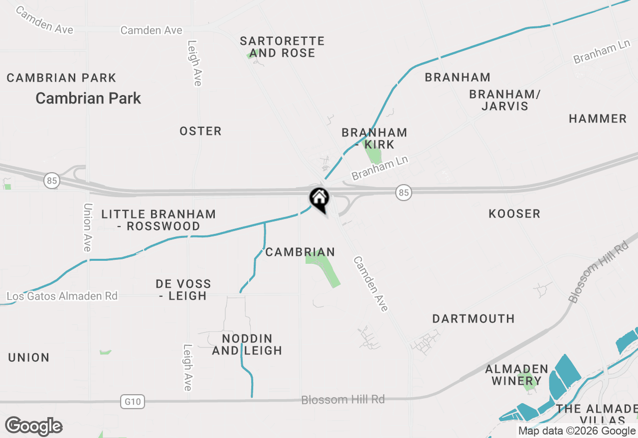 Map of 4921 Alan Avenue, San Jose, CA 95124
