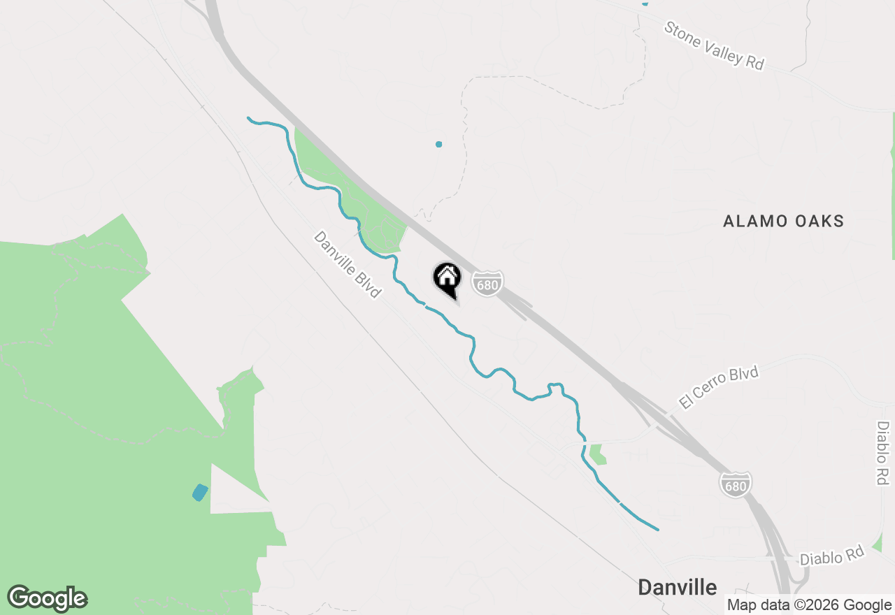 Map of 3 Meadowbrook Ln, Danville, CA 94526