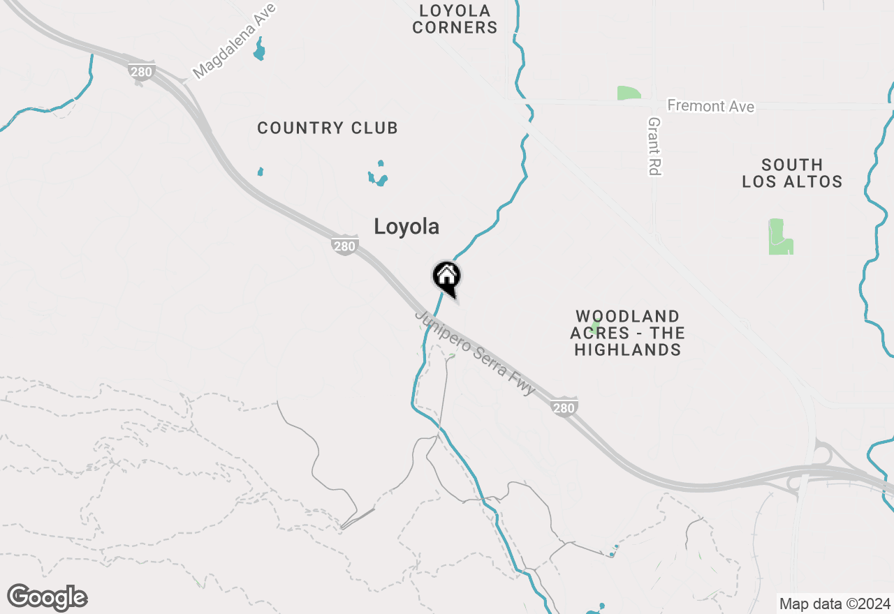 Map of 2050 Madelaine Court, Los Altos, CA 94024