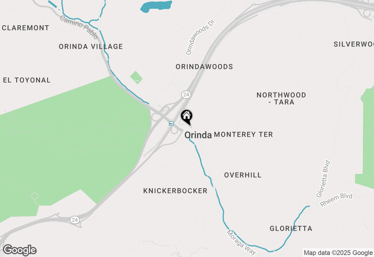 Map of  Oak Rd, Orinda, CA 94563