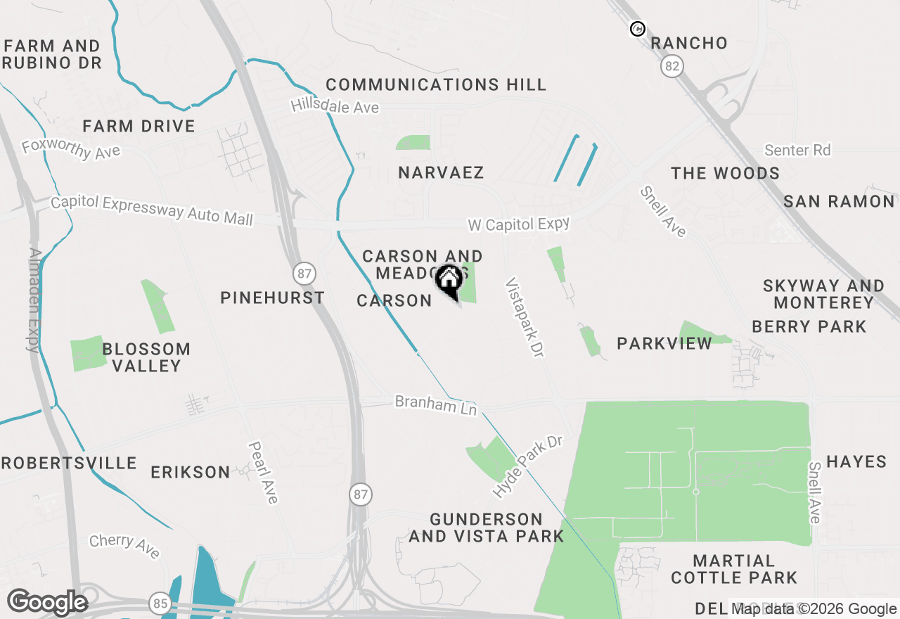 Map of 4292 Meg Drive, San Jose, CA 95136