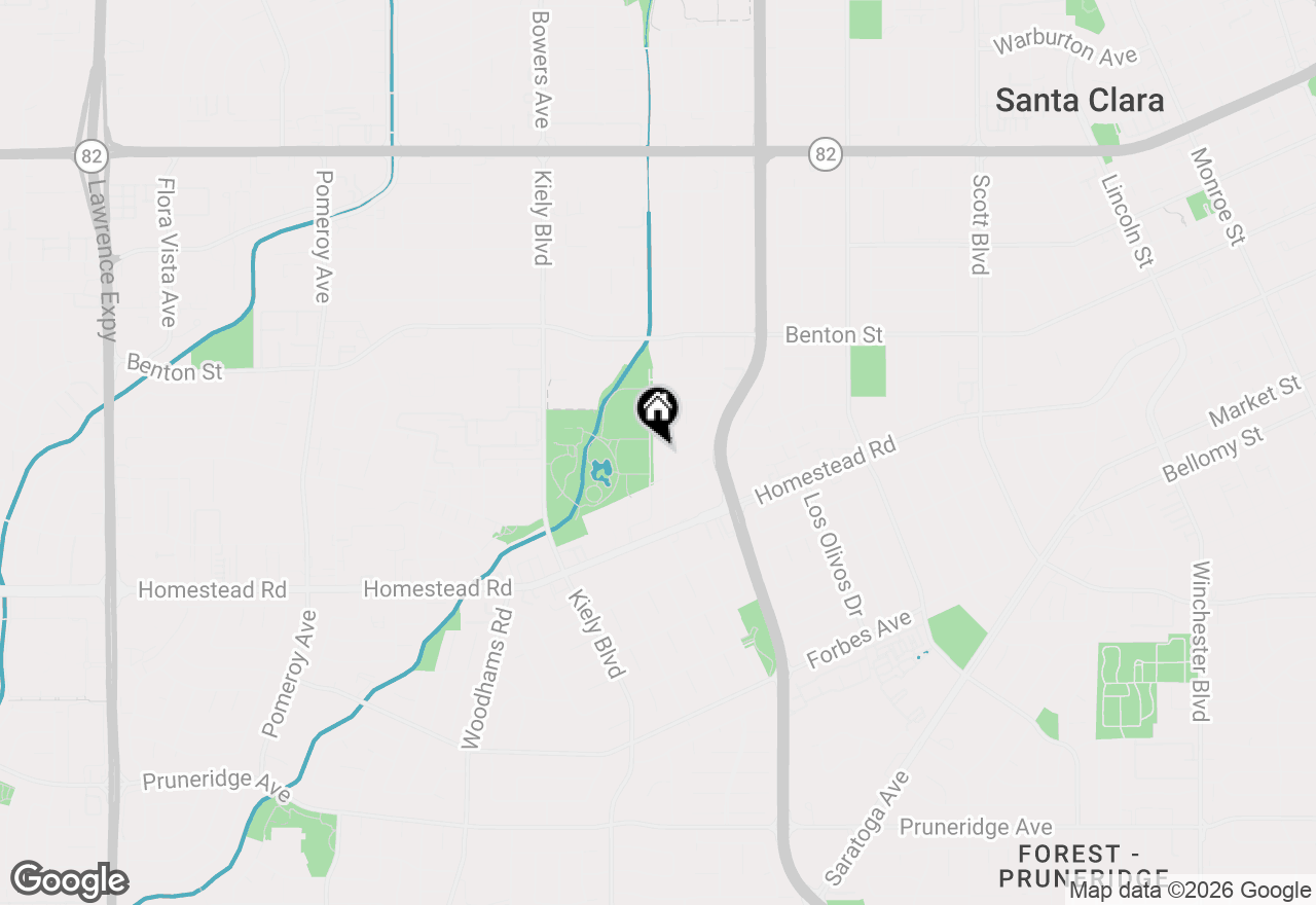 Map of (Address confidential), Santa Clara, California 95051