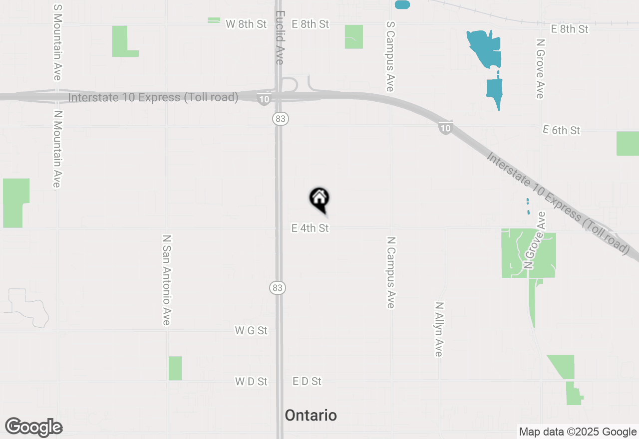 Map of 315 E 4th Street, Ontario, CA 91764