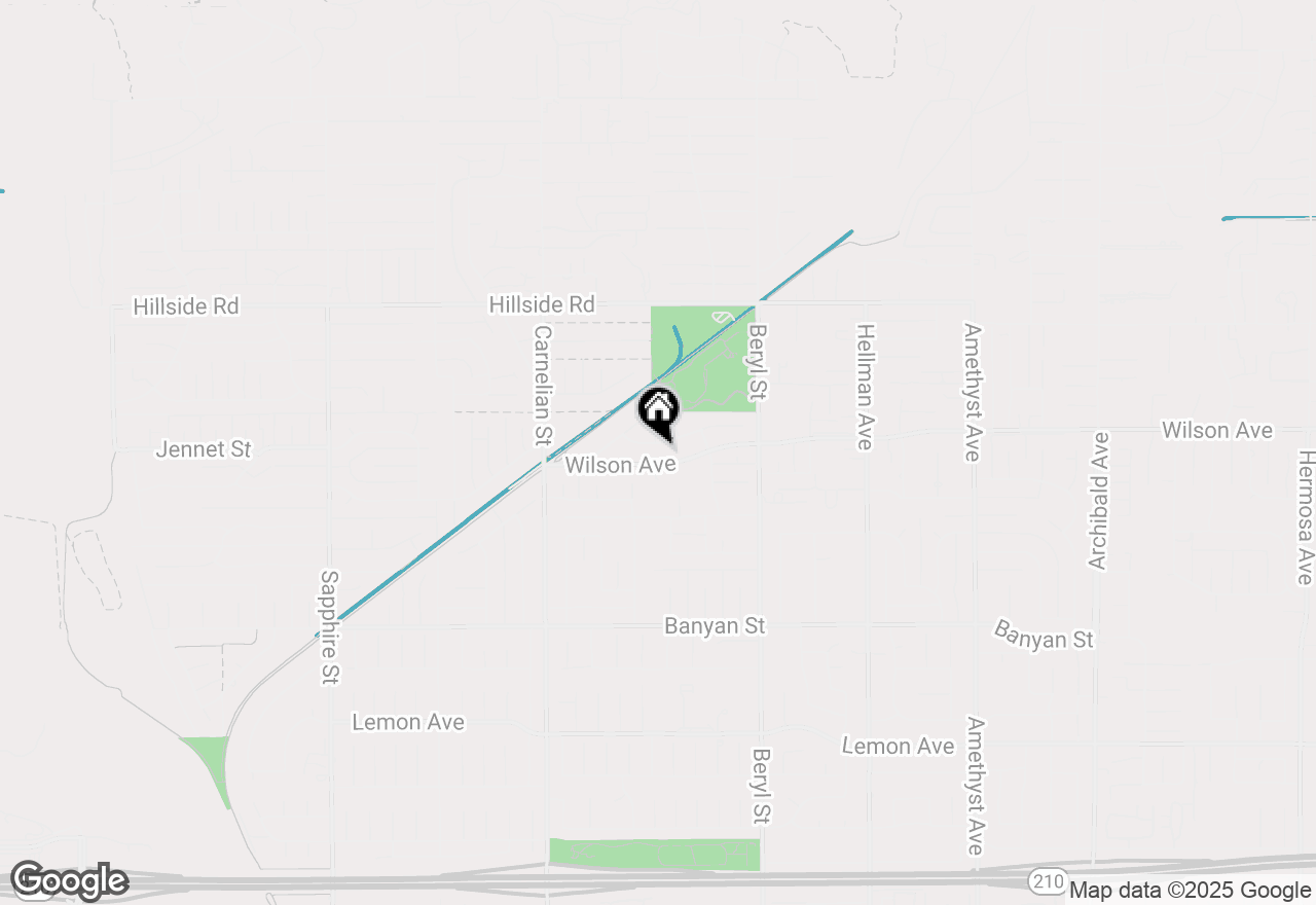 Map of 8911 Mustang Road, Alta Loma, CA 91701