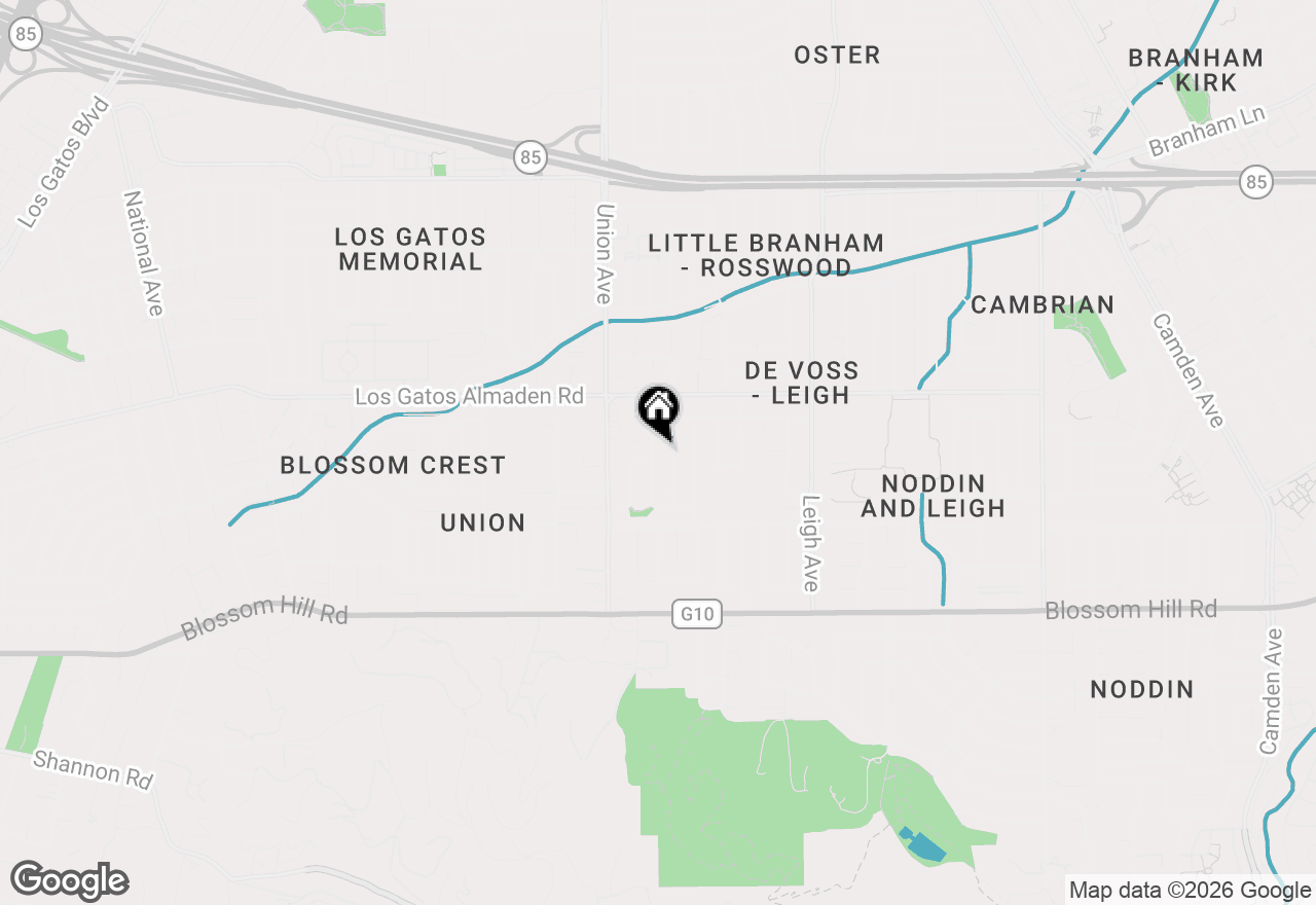 Map of 242 Howes Drive, Los Gatos, CA 95032