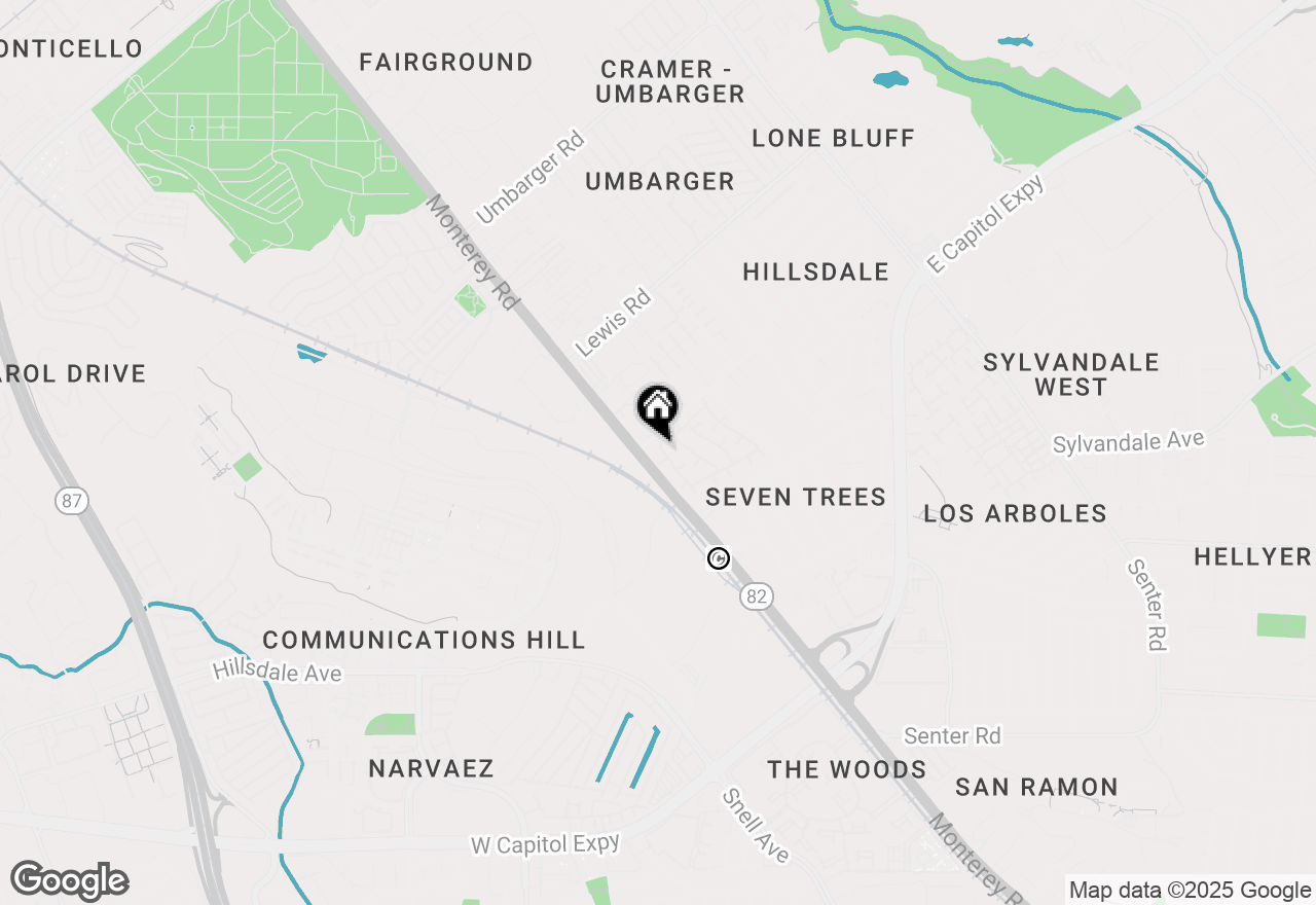 Map of 425 Kenbrook Circle, San Jose, CA 95111