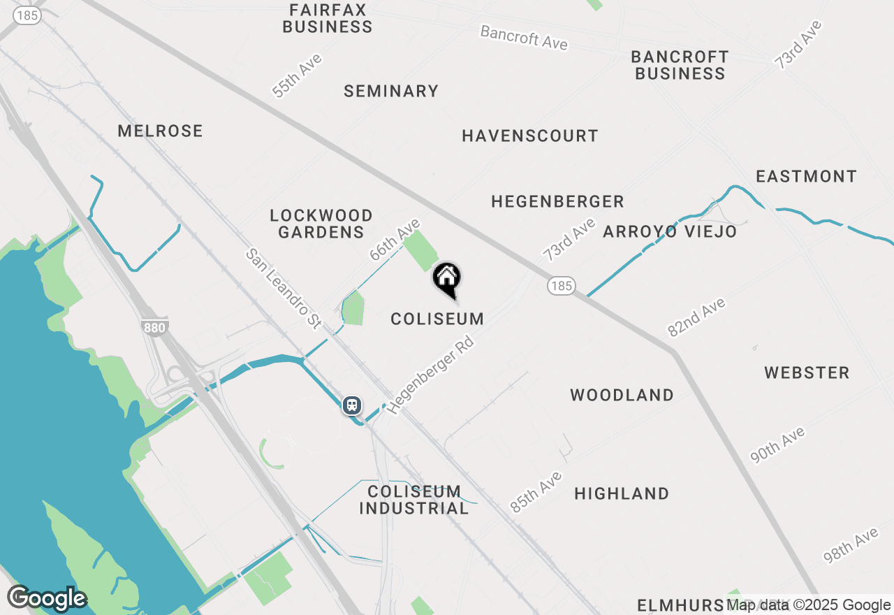 Map of 1058 71st Ave, Oakland, CA 94621
