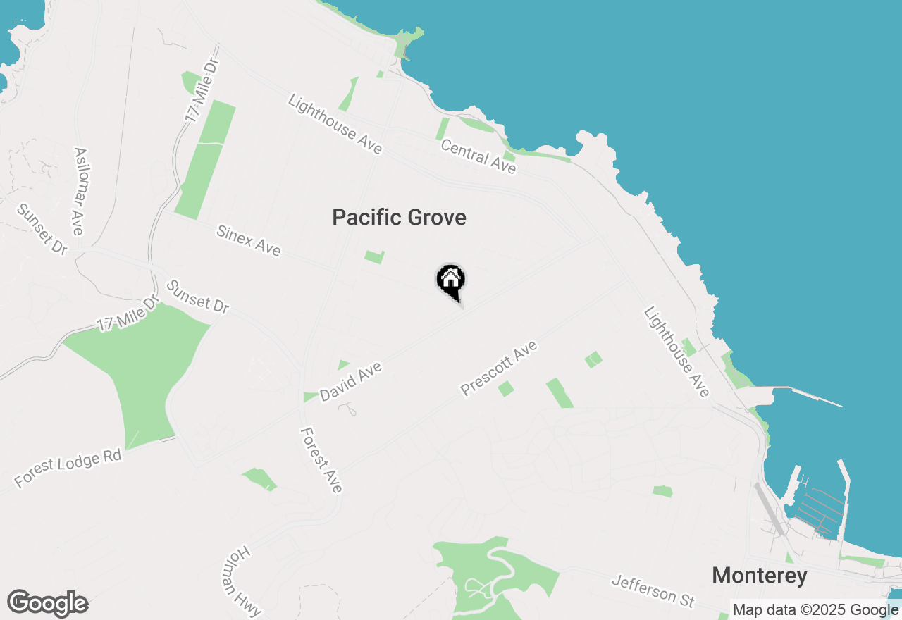 Map of 729 2nd Street, Pacific Grove, CA 93950