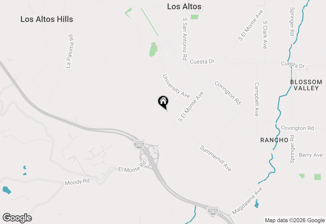Map of 37 Deep Well Lane, Los Altos, CA 94022