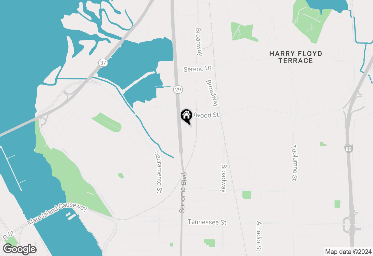 Map of 3424 Sonoma Boulevard, Vallejo, CA 94590
