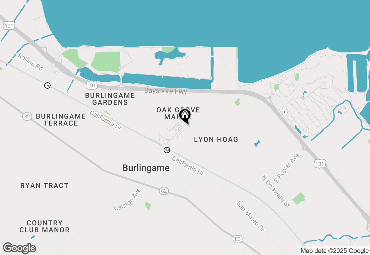 Map of 729 Concord Way, Burlingame, CA 94010