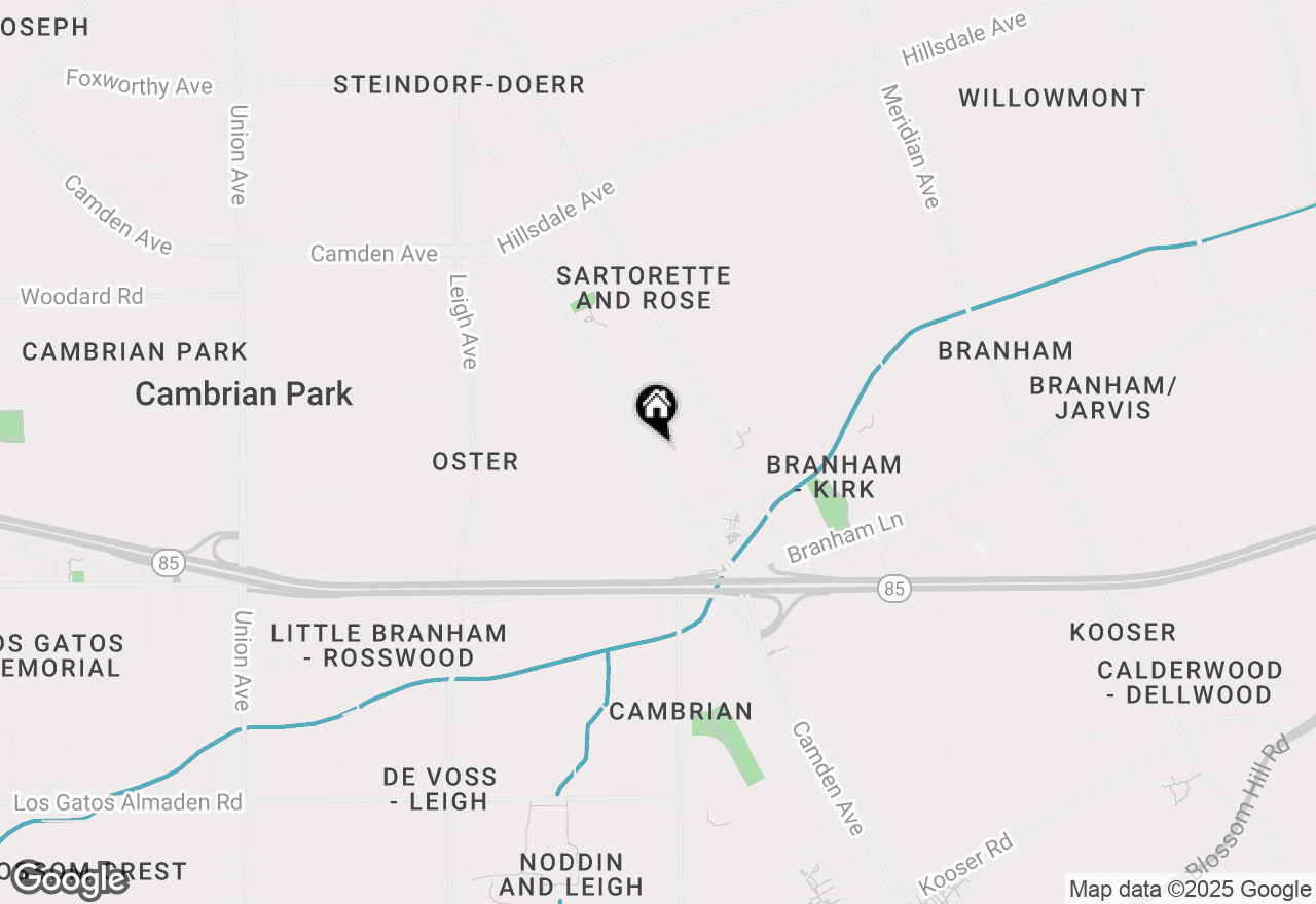 Map of 4398 Camden Avenue, San Jose, CA 95124