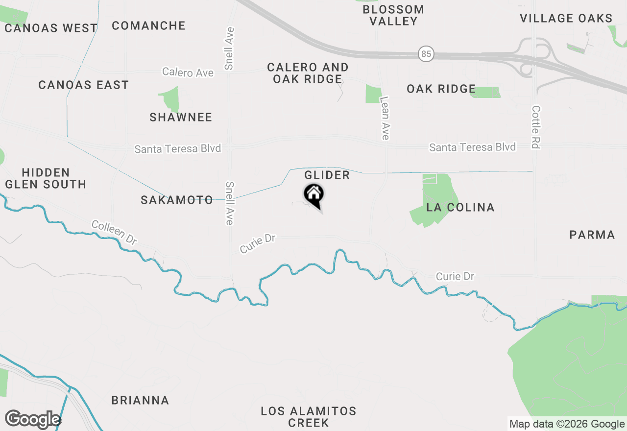 Map of 6221 Glider Drive, San Jose, CA 95123
