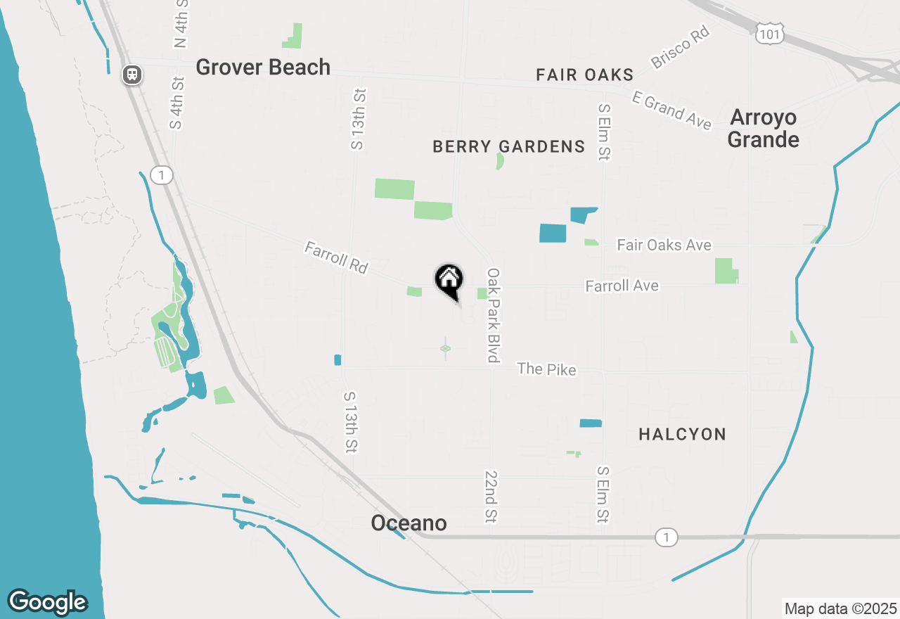 Map of 1138 Rose Court, Grover Beach, CA 93433