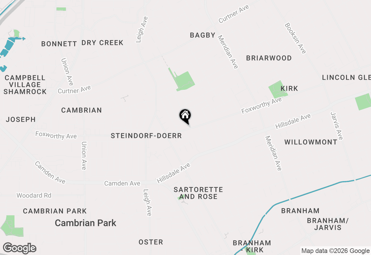 Map of 1795 Foxworthy Avenue, San Jose, CA 95124