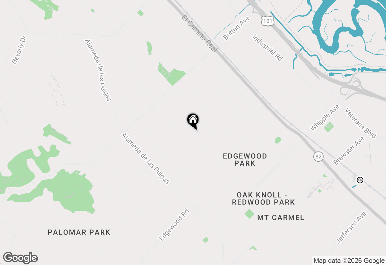 Map of 236 Park Avenue, San Carlos, CA 94070