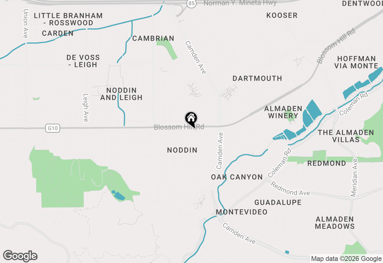 Map of 5614 Drysdale Drive, San Jose, CA 95124