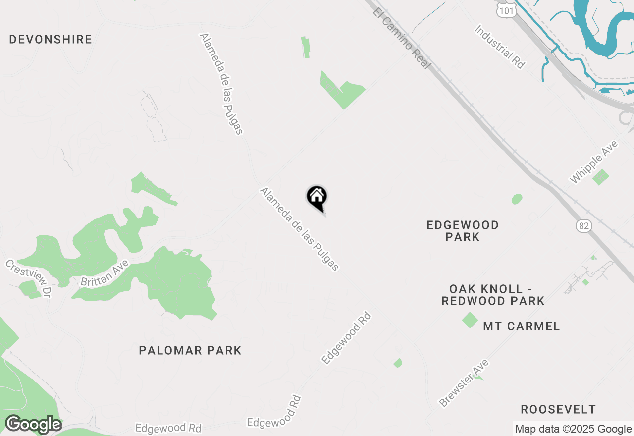 Map of 155 Oakview Drive, San Carlos, CA 94070