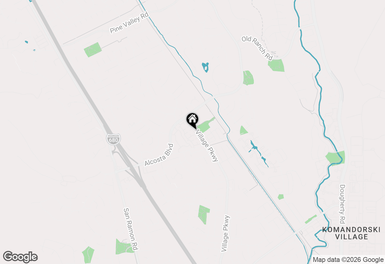 Map of 34 Elmwood Dr, San Ramon, CA 94583