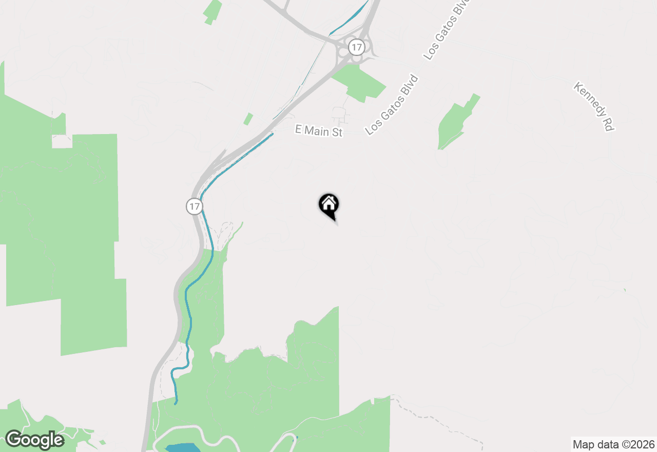 Map of 145 Central Avenue, Los Gatos, CA 95030