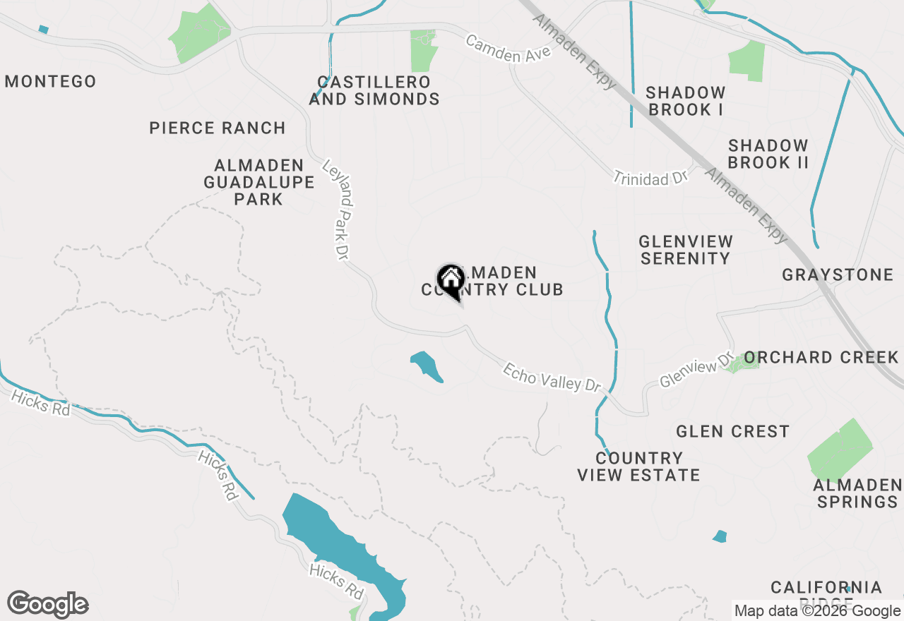 Map of 1394 Hillcrest Drive, San Jose, CA 95120