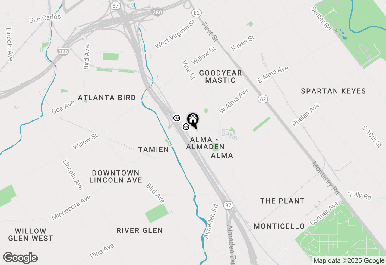 Map of 1375 Lick Avenue #928, San Jose, CA 95110