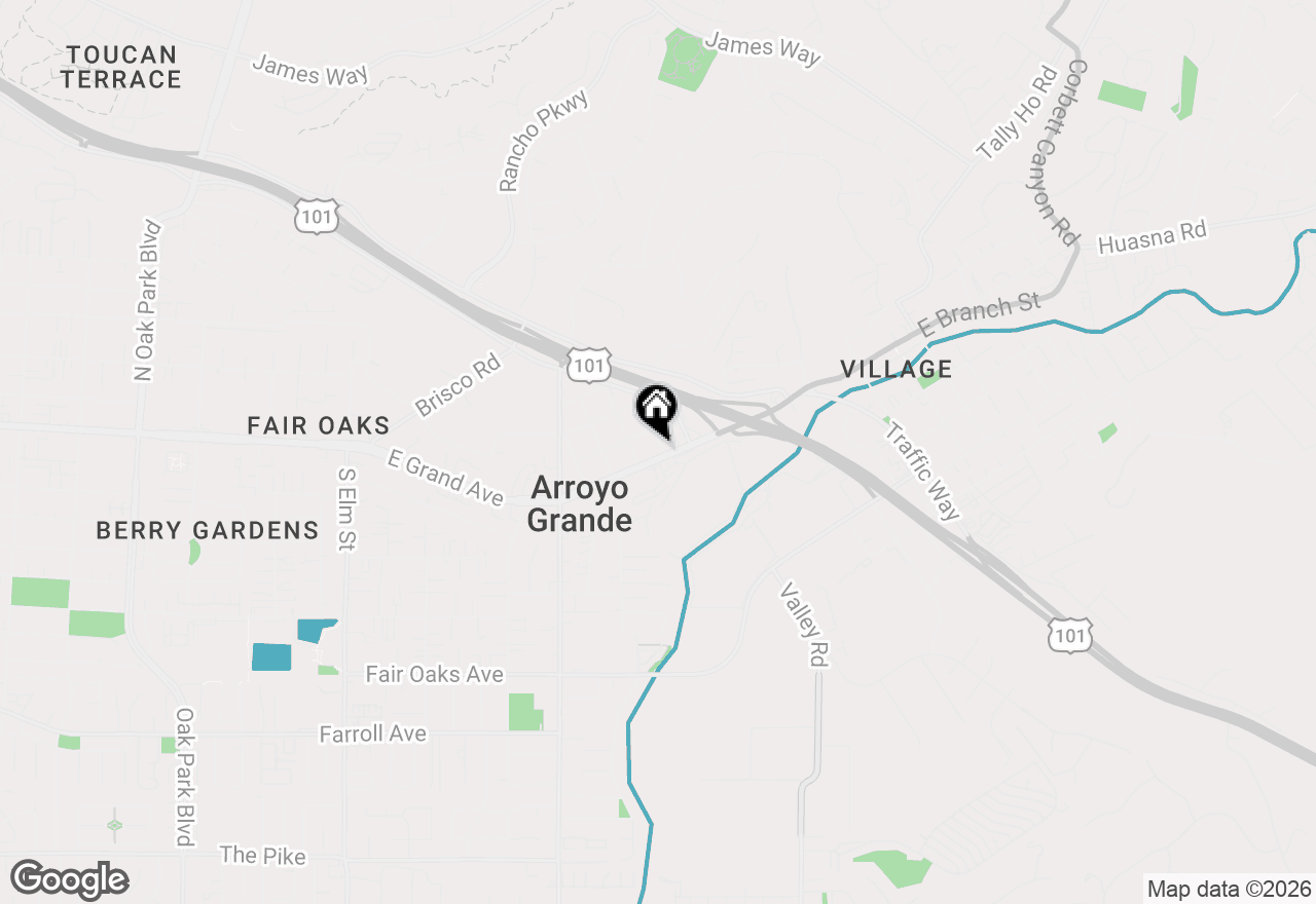 Map of 504 E Grand Ave, Arroyo Grande, CA 93420
