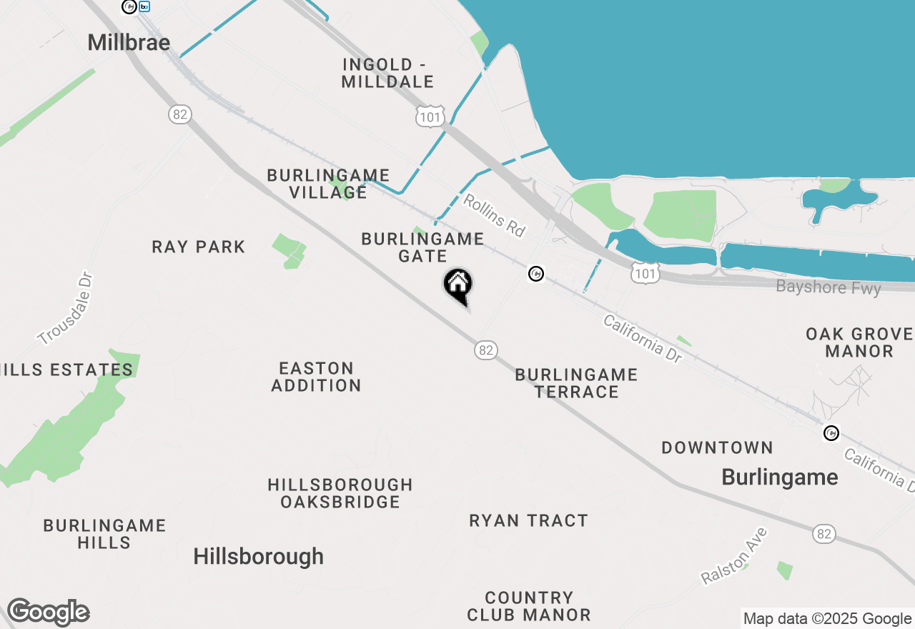 Map of 1237 Capuchino Avenue #7, Burlingame, CA 94010
