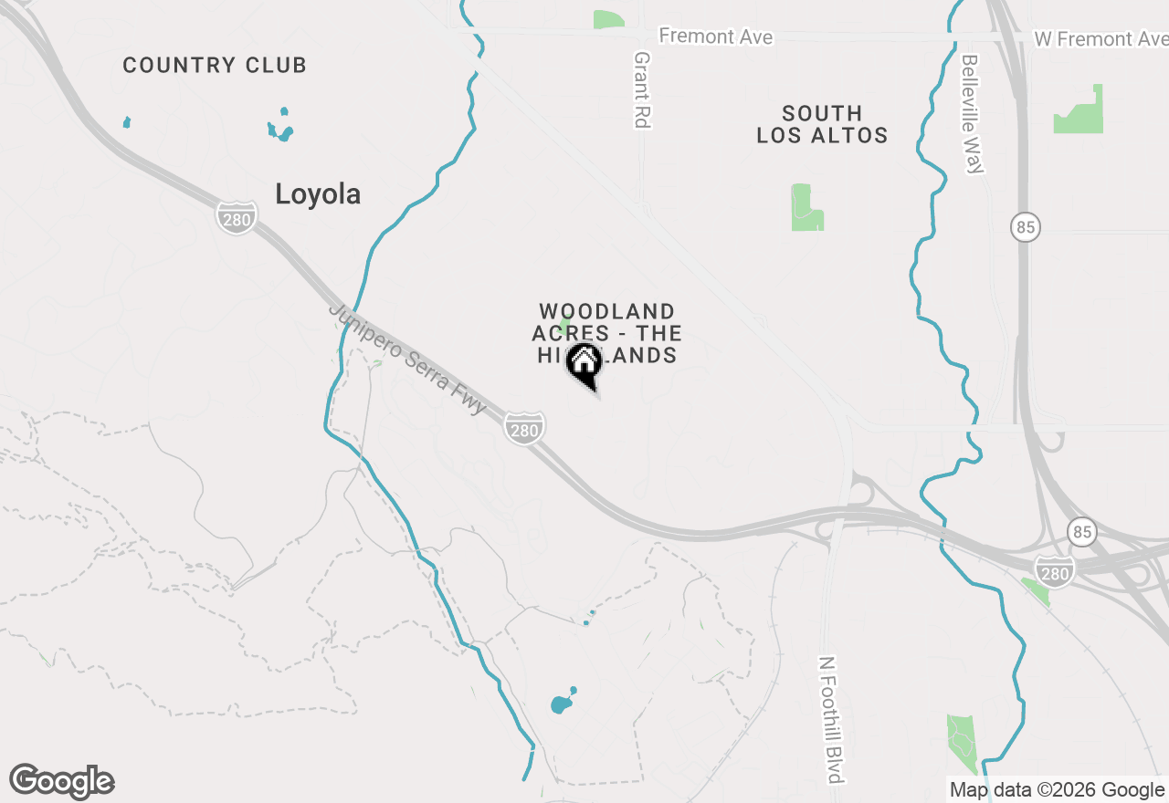 Map of 2172 Sierra Ventura Drive, Los Altos, CA 94024