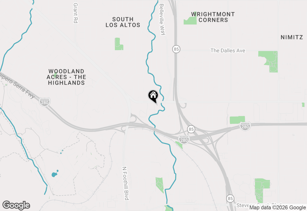 Map of 10973 Sweet Oak Street, Cupertino, CA 95014