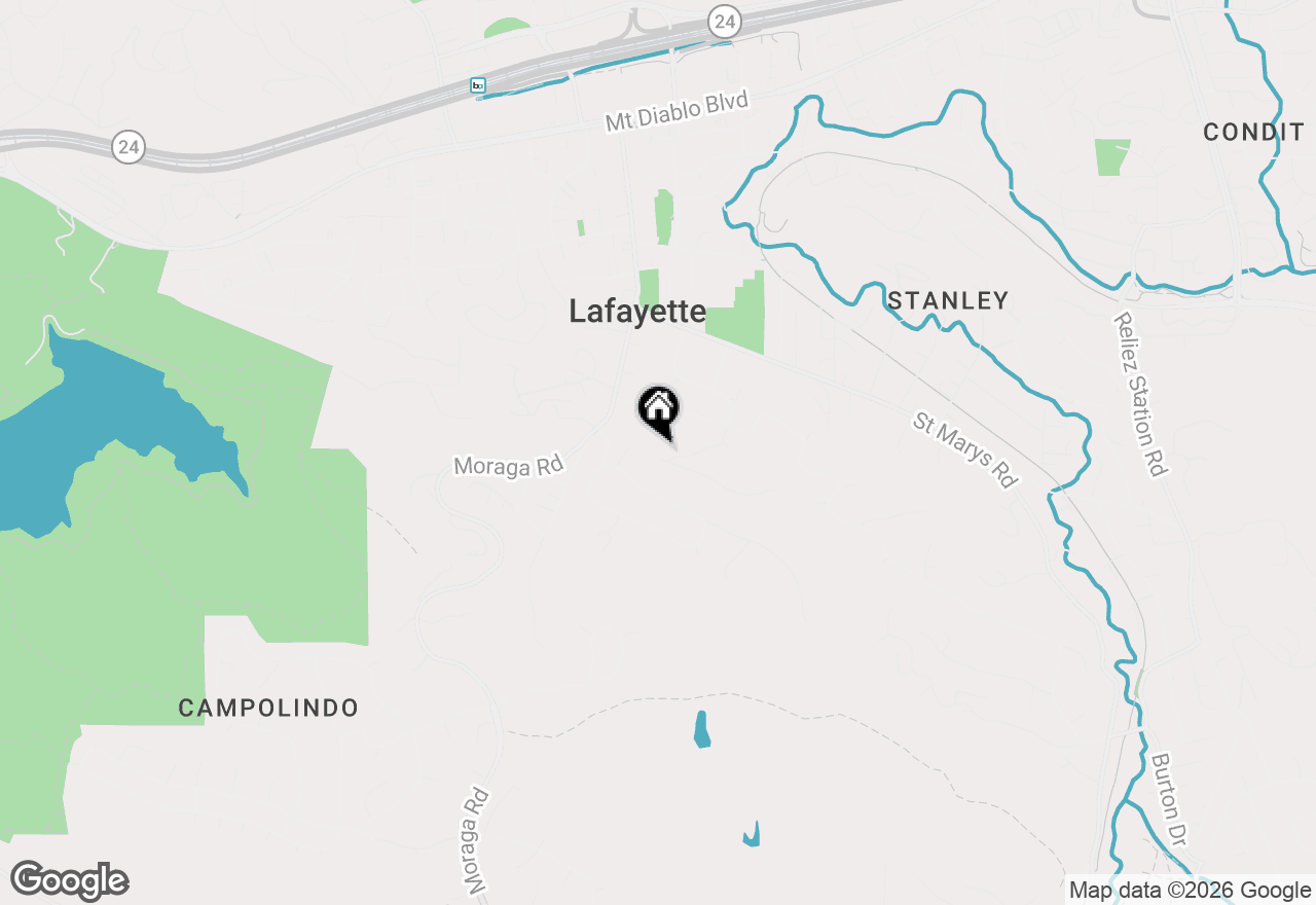 Map of 783 Solana Dr, Lafayette, CA 94549